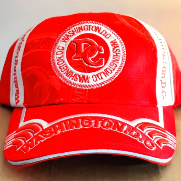 Red Washington Baseball Hat - Picture 1 of 2